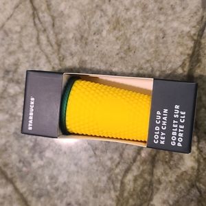 COPY - COPY - Starbucks cold cup Keychain pineapple